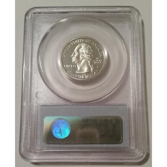 2007 S Silver Utah State Quarter Proof PR69 DCAM PCGS Blue Label - Picture 2 of 2